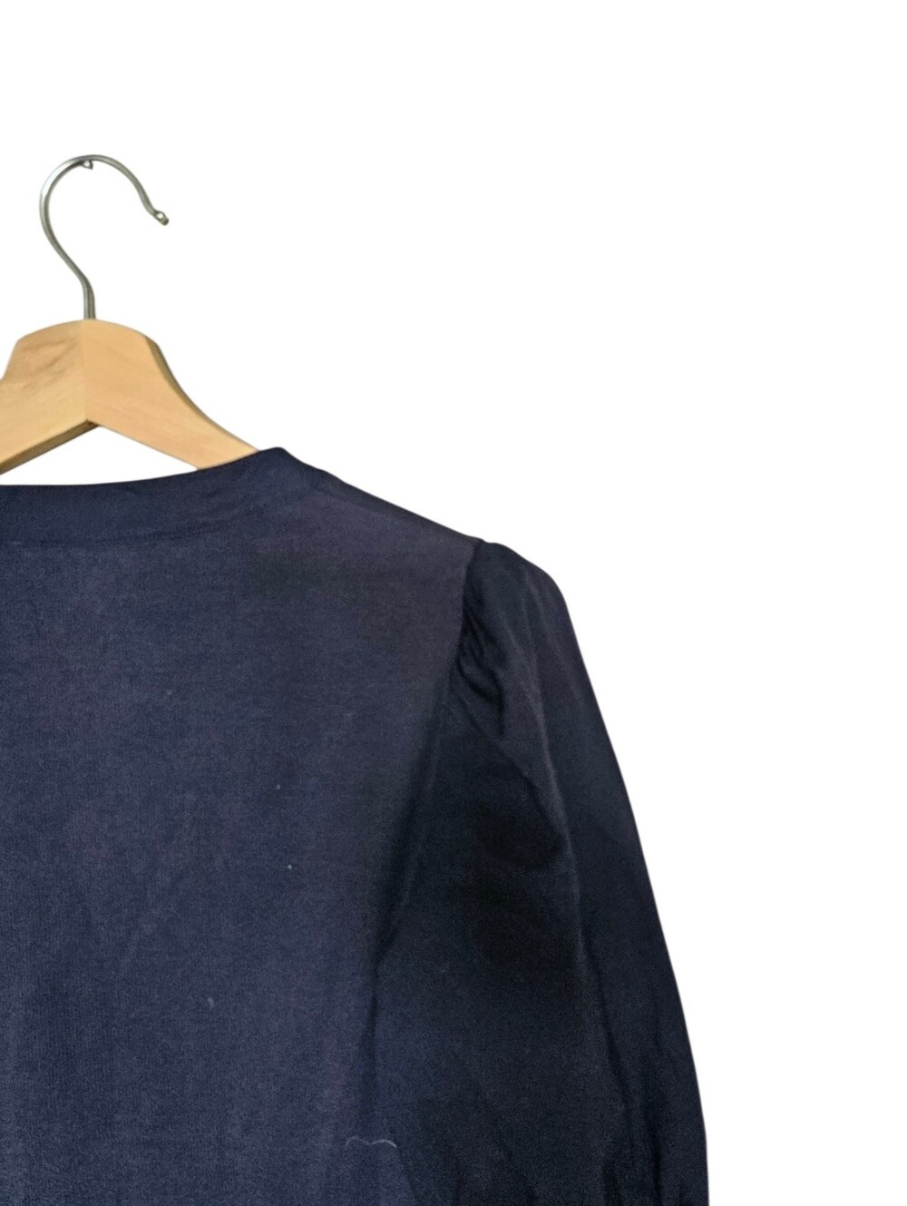 Veronica Beard Navy Blue Coralee Ribbed Crewneck Top Size Small - Picture 5 of 7